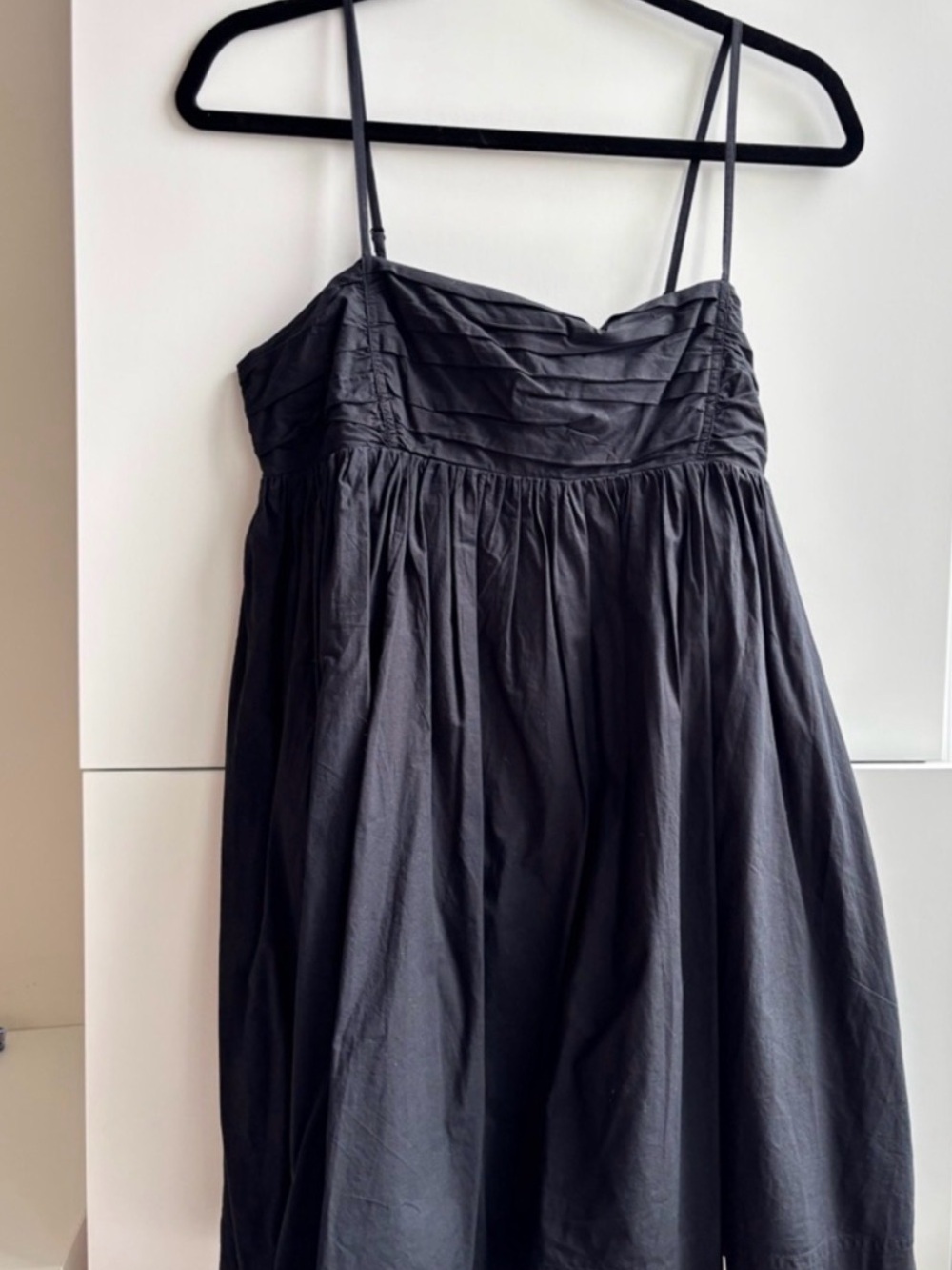 Aritzia Sunday Best Black Spaghetti Strap Mini Dress